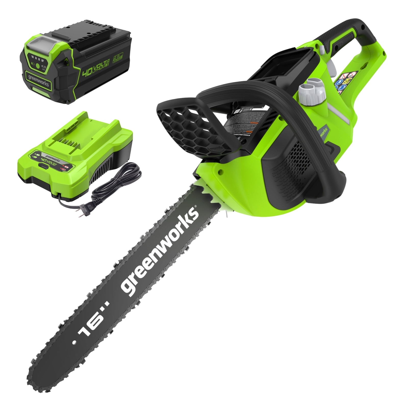 Greenworks 40V 16" Brushless Chainsaw Kit