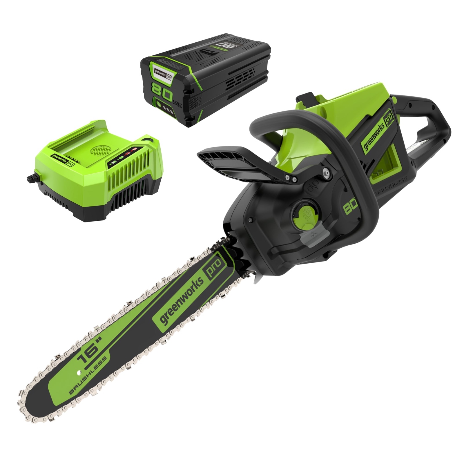 Greenworks 80V 16" Chainsaw Kit