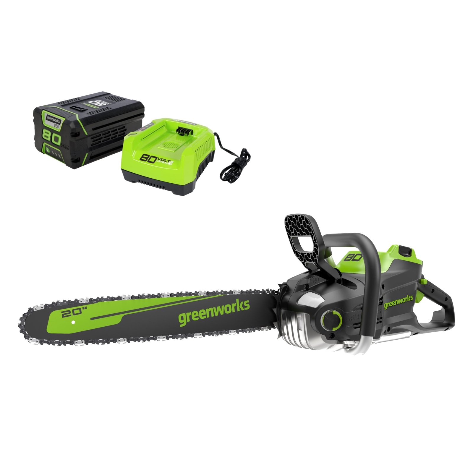 Greenworks 80V 20" Chainsaw Kit