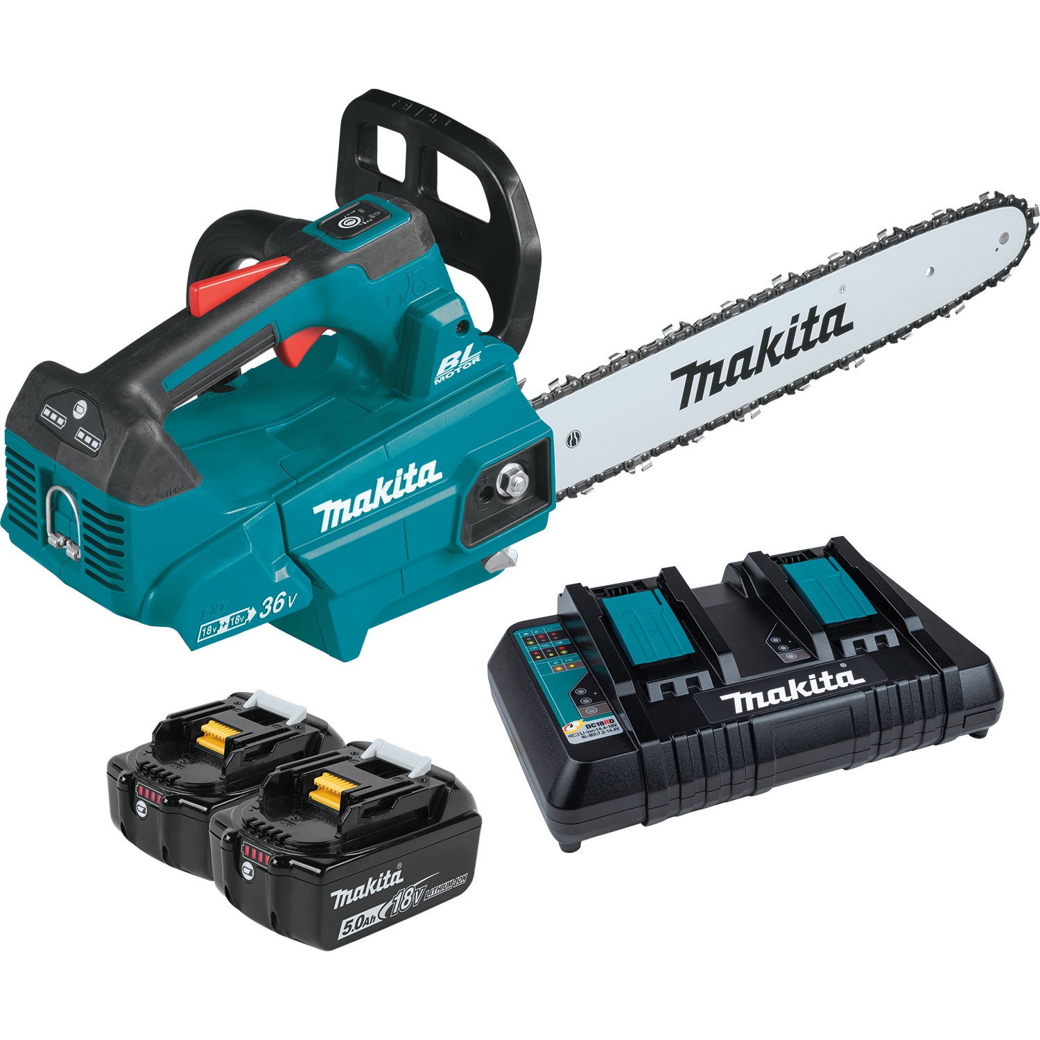 Makita 18V X2 LXT 16" Top Handle Chainsaw Kit